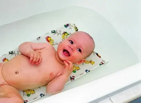 Babyrest Lehátko do vany plátěné Péťa modrý Pes