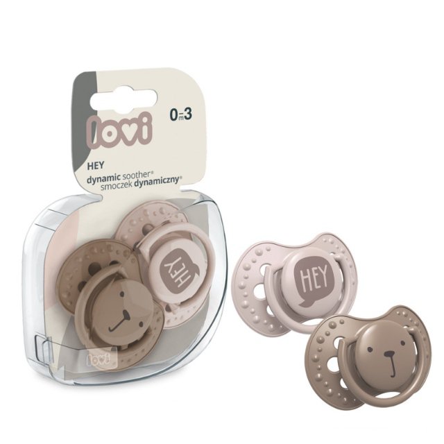 LOVI Dudlík silikonový dynamický Hey girl > 6-18m 2ks