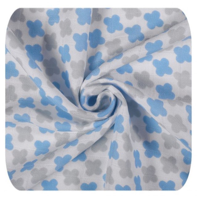 Xkko Bambusové pleny BMB 70x70 Scandinavian Baby Blue MIX 3ks