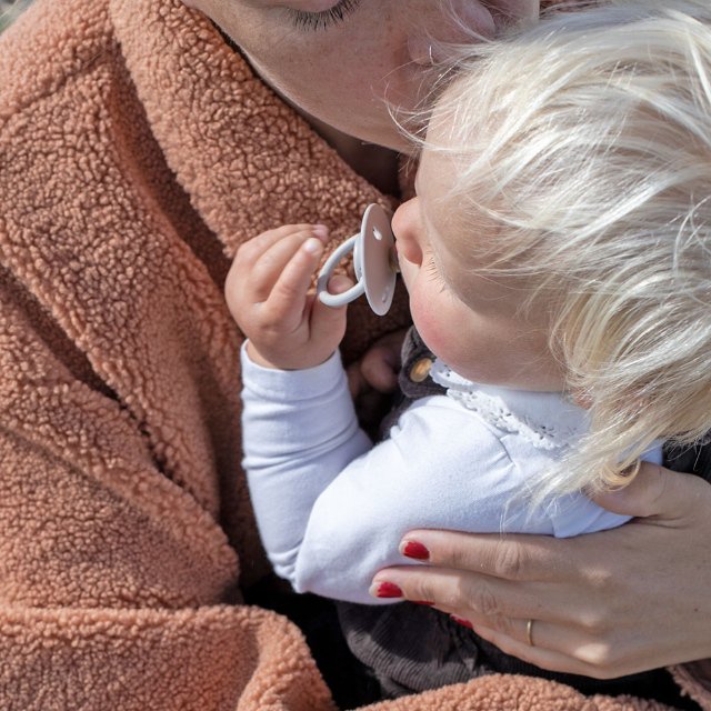 Bibs De Lux dudlíky z přírodního kaučuku 2ks - velikost 1 > varianta ivory-baby-pink