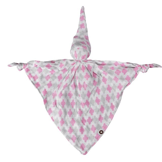 Xkko Bambusový muchláček BMB - Baby Pink Cross