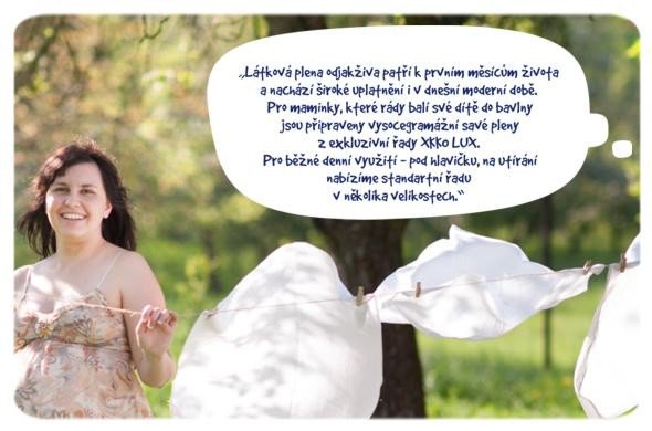 Xkko Vysokogramážní dětské pleny  LUX 70x70 1ks > varianta bílé