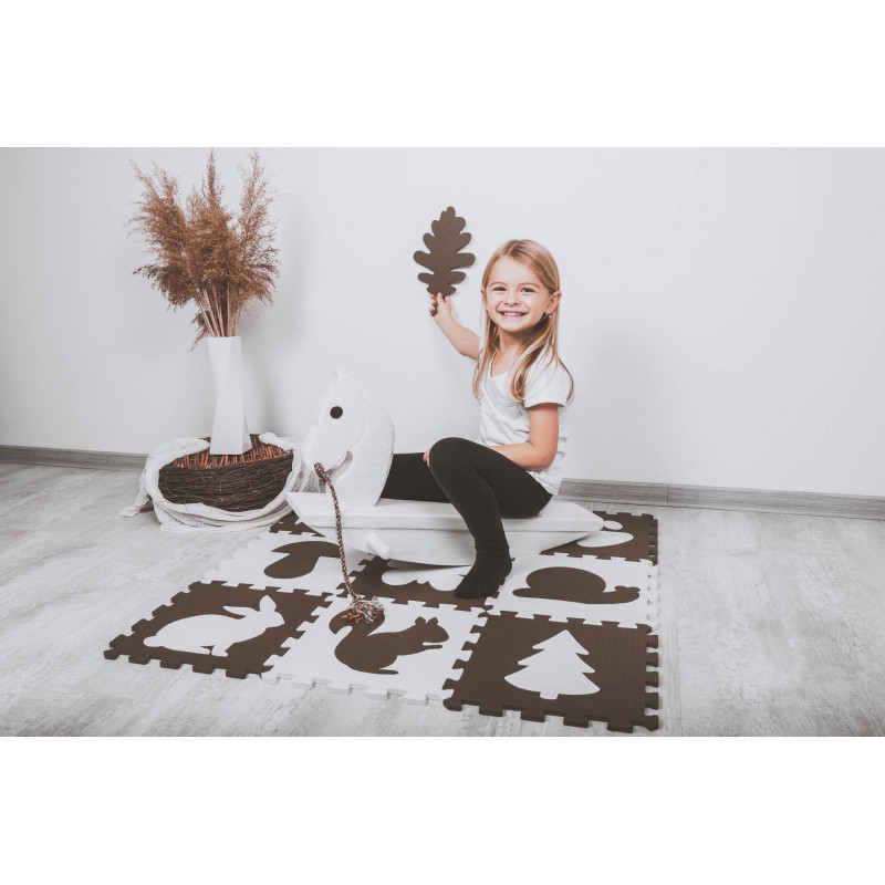COSING Pěnová podložka puzzle - Lesní Přátelé 10ks