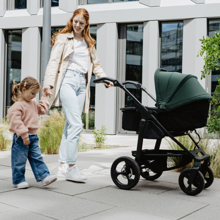 Tfk mono3 frame - air wheel + carrycot mono/pro combi unit olive