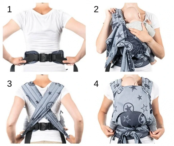 Ergonomické polovázací nosítko Fidella FlyClick Toddler - Persian Paisley Anthracite
