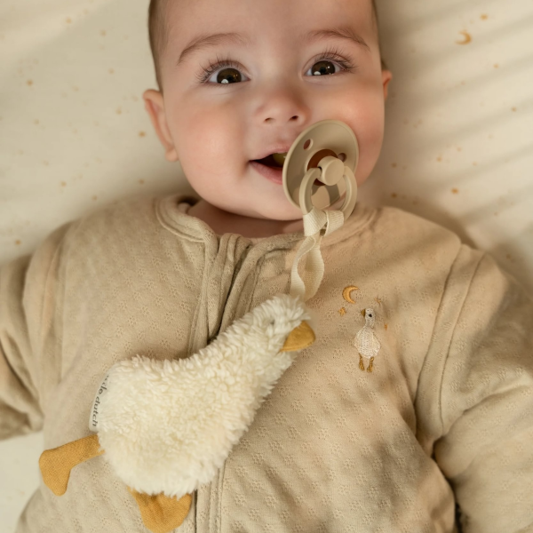 Spací pytel s oddělitelnými rukávy 70 cm Husa Beige Newborn Naturals