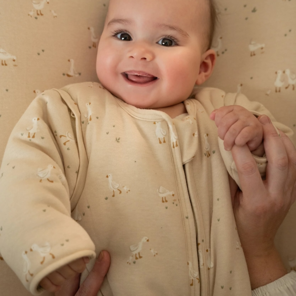 Spací pytel s oddělitelnými rukávy 90 cm Husa Newborn Naturals