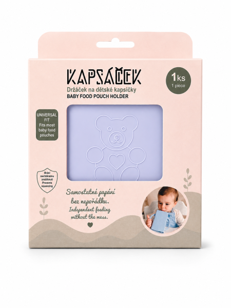 Držáček na dětskou kapsičku modrý