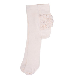 Kitikate Punčocháče s krajkou BASIC růžové > 18-24 m