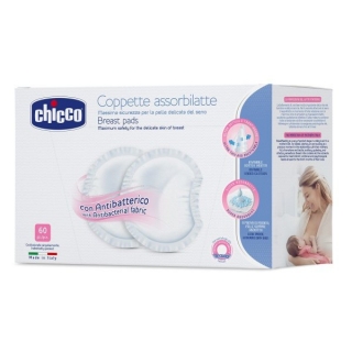 Chicco Tampóny do podprsenky antibakteriální 60 ks