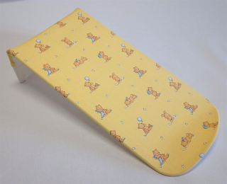 Babyrest Lehátko do vany plátěné Péťa žlutý Medvěd
