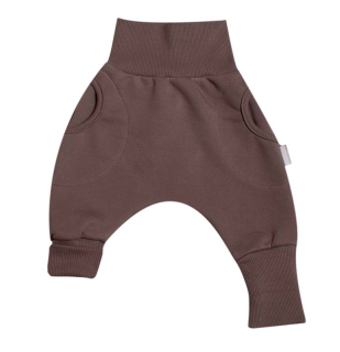 MKcool Tepláčky "rostoucí" BAGGY hnědé