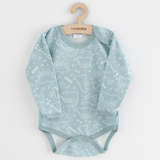 New Baby Kojenecké body Classic II dino mátový
