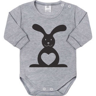 New Baby Kojenecké body s dlouhým rukávem Zvířátko Zajíček 