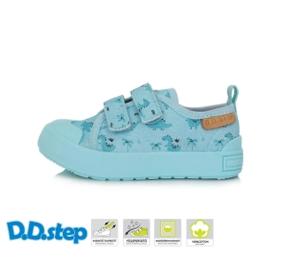 D.D.Step Plátěné boty CSB-41812 Sky blue