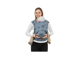 Ergonomické polovázací nosítko Fidella FlyClick Plus (Toddler) - Palm Trees Dove Blue