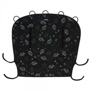 sluneční clona Dooky Design clona Romantic Leaves Black s UV ochranou UPF 50+