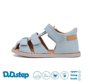 Dětské barefoot kožené sandály G076-61842A