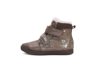 Zimní kožené boty D.D.step W049-42729A Bronze