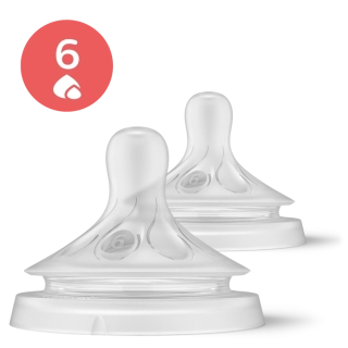 Philips AVENT Dudlík Natural Response SCY966/02, 6 na kaši 6m+, 2 ks