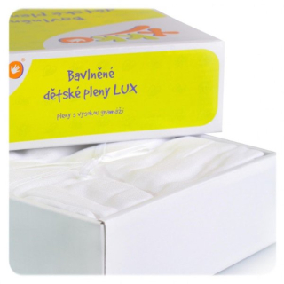 Xkko Vysokogramážní dětské pleny  LUX 70x70 1ks > varianta bílé