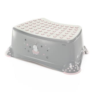 Stupínek k WC/umyvadlu "Unicorn", Grey/Pink