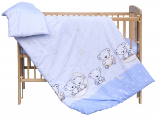 Scarlett Souprava do postýlky 2dílná Toro - modrá 90 x 120 cm